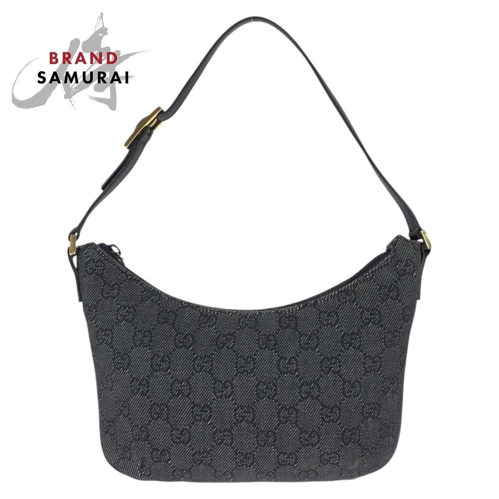 GUCCI handbag accessory Clutch black GG canvas leather